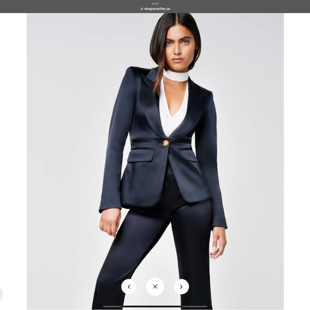 Tux peak jacket and tuxedo cig pants